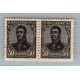 ARGENTINA 1908 GJ 287b PAREJA DE ESTAMPILLAS NUEVAS MINT !!! VARIEDAD CON Y SIN FILIGRANA MUY RARA u$ 52.50